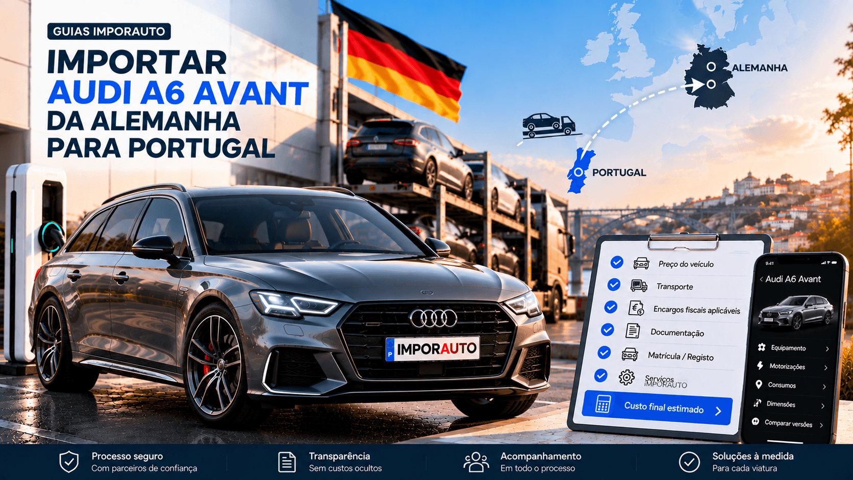 Audi A6 Avant para importação da Alemanha para Portugal