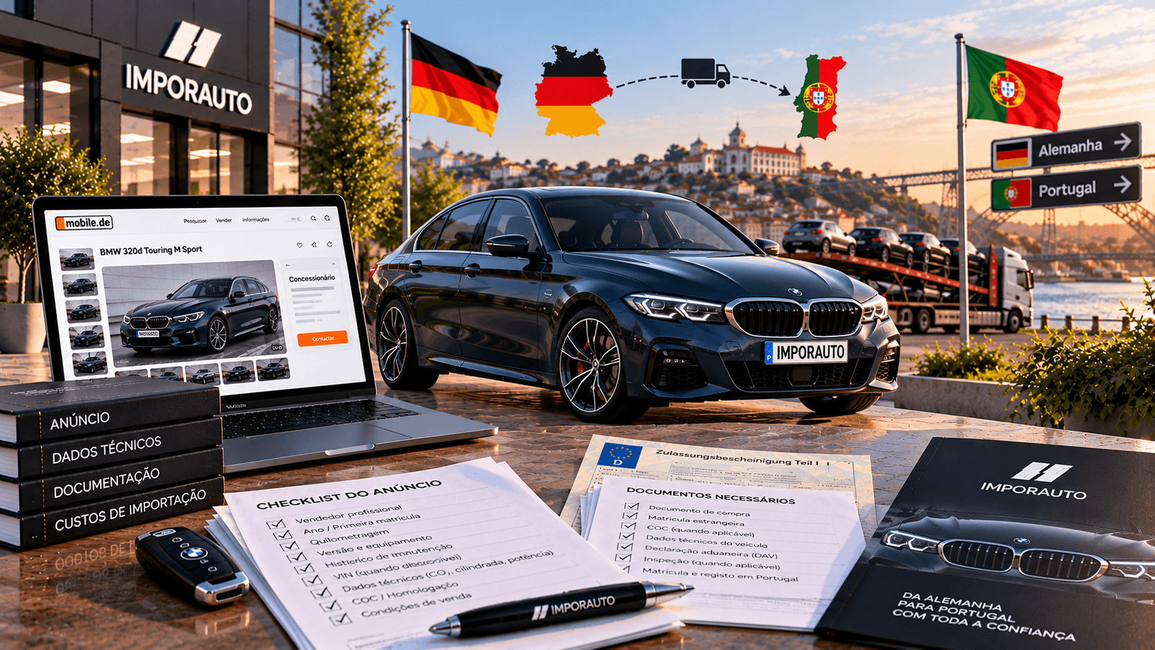 BMW 320d para importação da Alemanha para Portugal