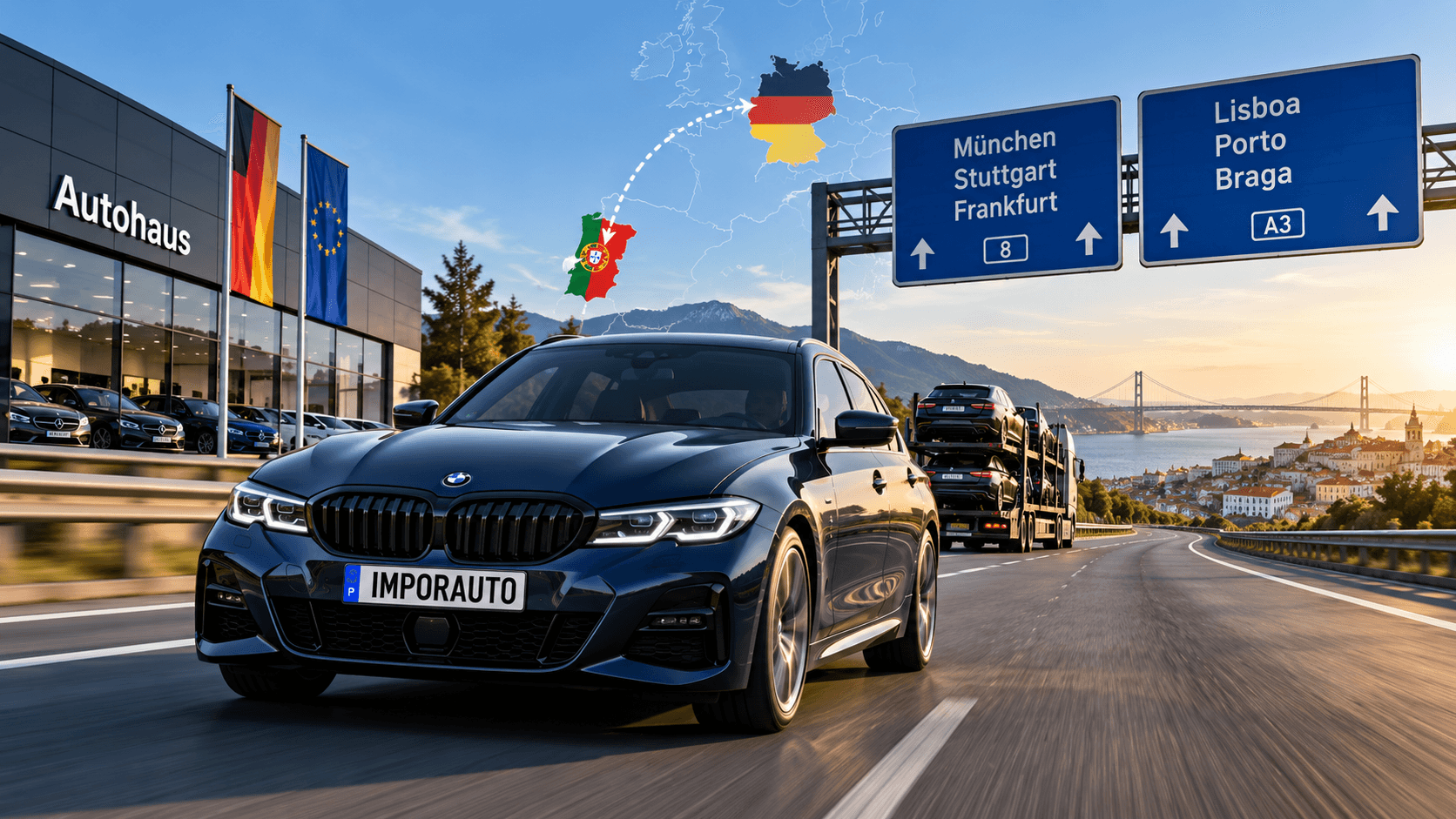 Importação de automóvel da Alemanha para Portugal com a IMPORAUTO