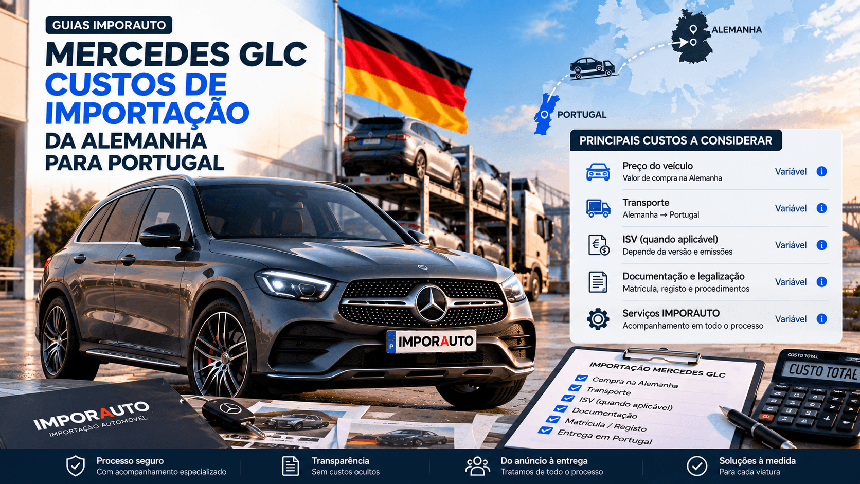 Análise dos custos de importação de um Mercedes GLC