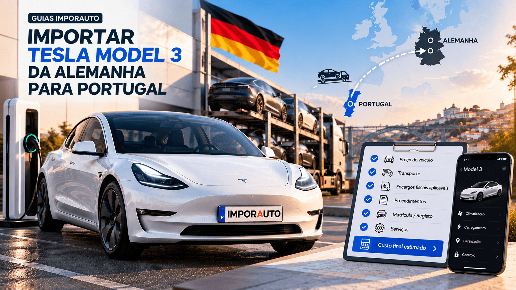 Análise dos custos de importação de um Tesla Model 3