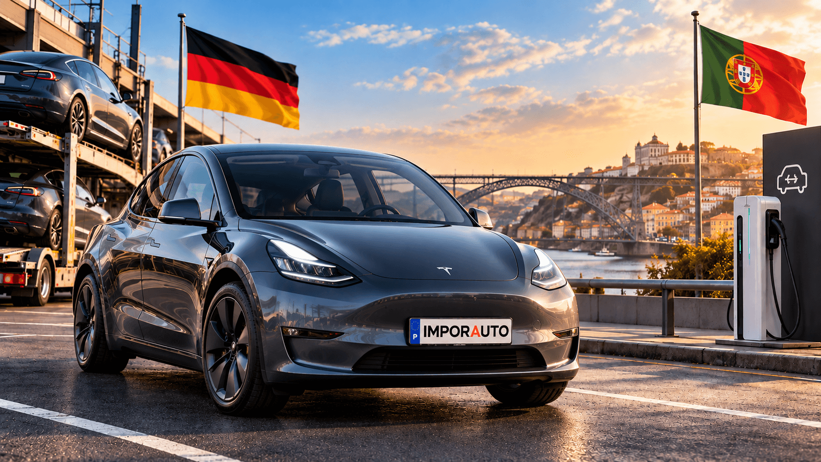 Tesla Model Y para importação da Alemanha para Portugal